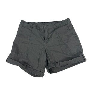 Social Standard By Sanctuary Womens Cuffed Shorts Small Cotton & Spandex Gray